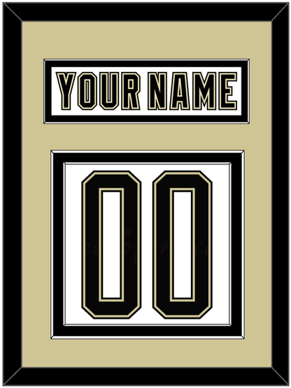 Pittsburgh Nameplate & Number (Back) - 2014 Stadium Series White - Signature Tier 2