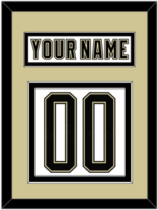 Pittsburgh Nameplate & Number (Back) - 2014 Stadium Series White - Double Mat 2