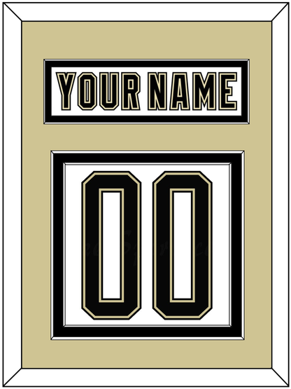 Pittsburgh Nameplate & Number (Back) - 2014 Stadium Series White - Signature Tier 2