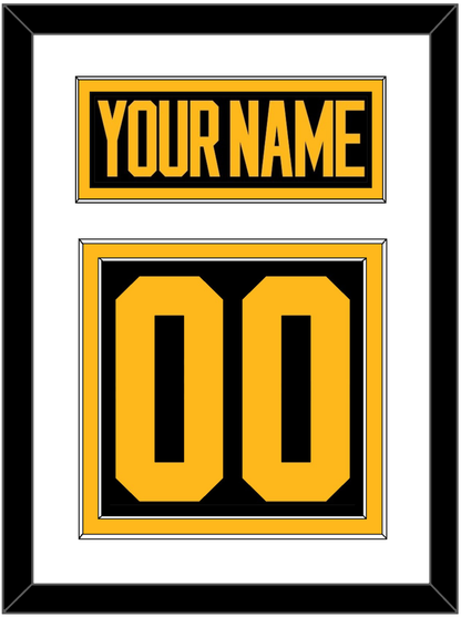 Pittsburgh Nameplate & Number (Back) - 2019 Stadium Series Black - Signature Tier 1