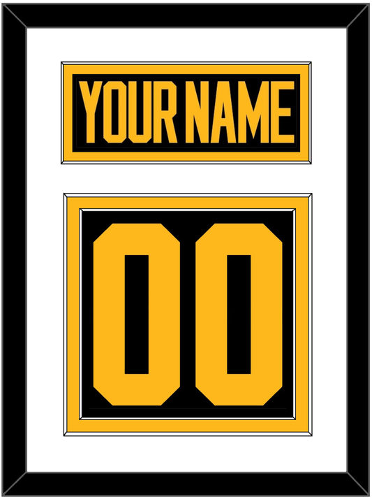 Pittsburgh Nameplate & Number (Back) - 2019 Stadium Series Black - Signature Tier 1