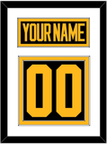 Pittsburgh Nameplate & Number (Back) - 2019 Stadium Series Black - Double Mat 1