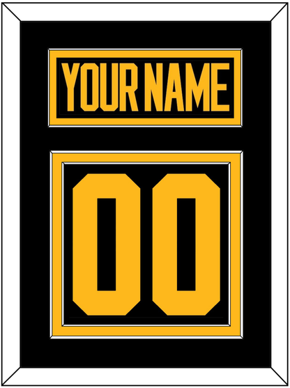 Pittsburgh Nameplate & Number (Back) - 2019 Stadium Series Black - Signature Tier 2
