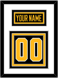 Pittsburgh Nameplate & Number (Back) - Alternate Black - Triple Mat 1