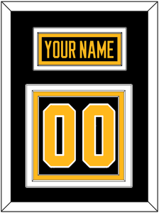 Pittsburgh Nameplate & Number (Back) - Alternate Black - Triple Mat 2