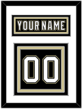 Pittsburgh Nameplate & Number (Back) - Home Black (2007-2016) - Triple Mat 1