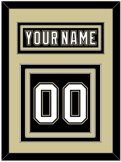 Pittsburgh Nameplate & Number (Back) - Black Jersey (2000-2007) - Premier Tier 3
