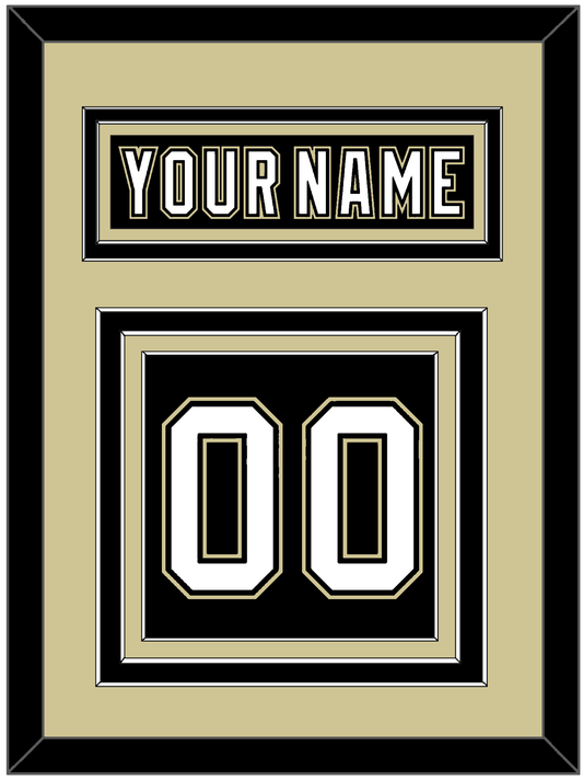 Pittsburgh Nameplate & Number (Back) - Black Jersey (2000-2007) - Premier Tier 3