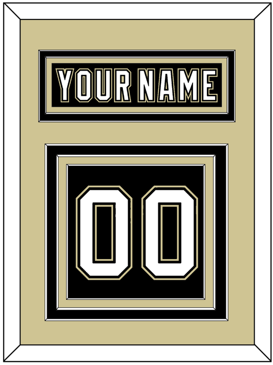 Pittsburgh Nameplate & Number (Back) - Black Jersey (2000-2007) - Premier Tier 3