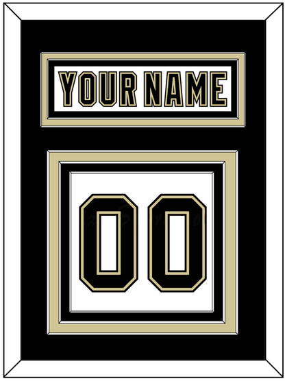 Pittsburgh Nameplate & Number (Back) - White Jersey (2002-2007) - Premier Tier 2