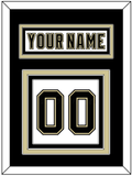 Pittsburgh Nameplate & Number (Back) - White Jersey (2002-2007) - Triple Mat 2