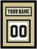 Pittsburgh Nameplate & Number (Back) - White Jersey (2002-2007) - Triple Mat 3