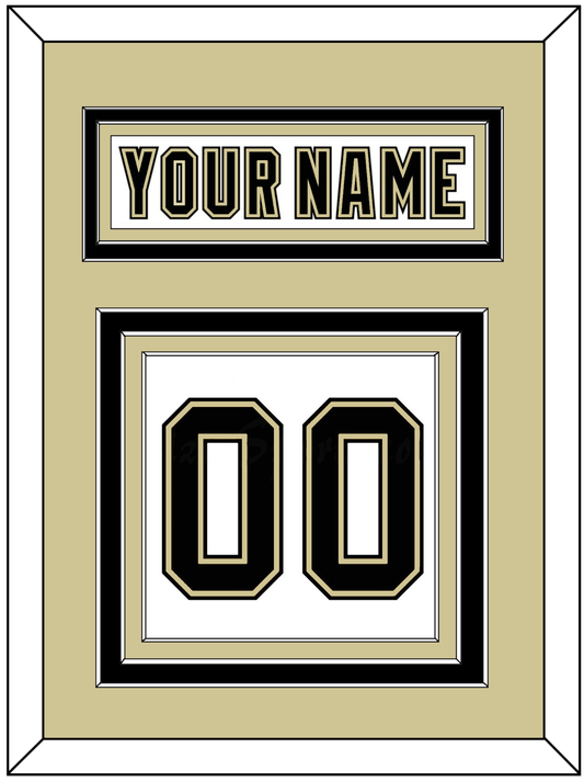 Pittsburgh Nameplate & Number (Back) - White Jersey (2002-2007) - Premier Tier 3