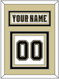 Pittsburgh Nameplate & Number (Back) - White Jersey (2002-2007) - Triple Mat 3