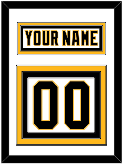 Pittsburgh Nameplate & Number (Back) - Home White (1992-2002) - Premier Tier 1