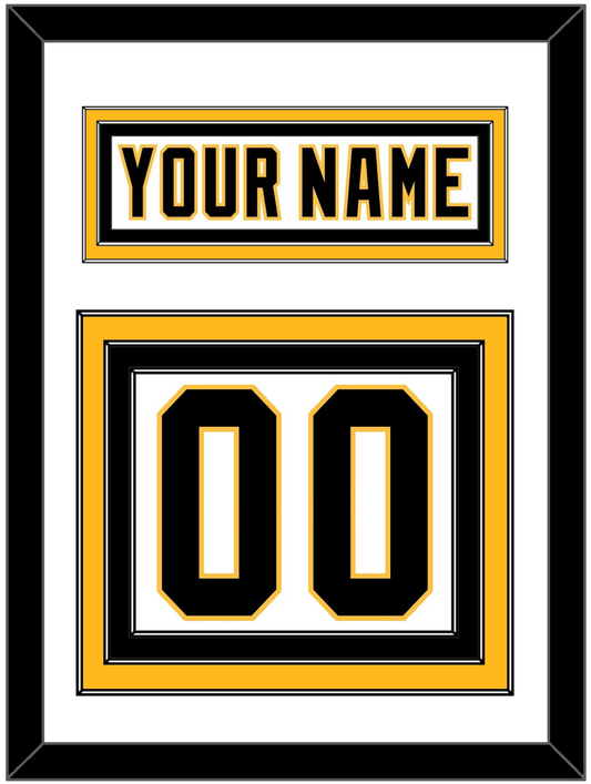 Pittsburgh Nameplate & Number (Back) - Home White (1992-2002) - Premier Tier 1