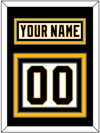Pittsburgh Nameplate & Number (Back) - Home White (1992-2002) - Premier Tier 2