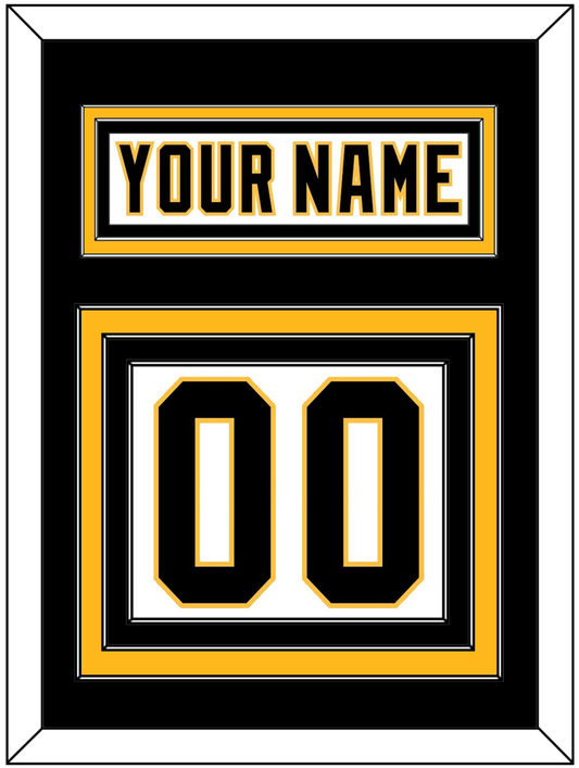 Pittsburgh Nameplate & Number (Back) - Home White (1992-2002) - Premier Tier 2