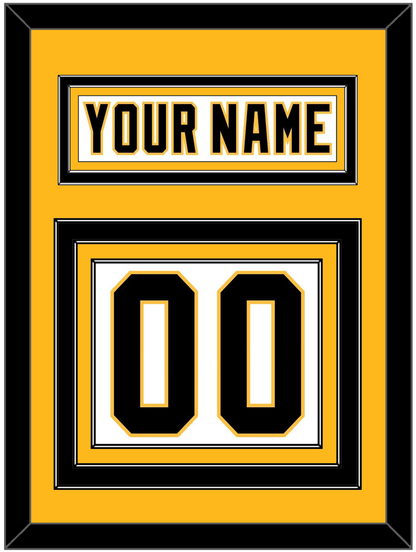 Pittsburgh Nameplate & Number (Back) - Home White (1992-2002) - Premier Tier 3