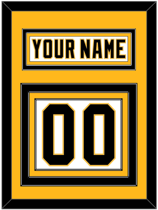 Pittsburgh Nameplate & Number (Back) - Home White (1992-2002) - Premier Tier 3