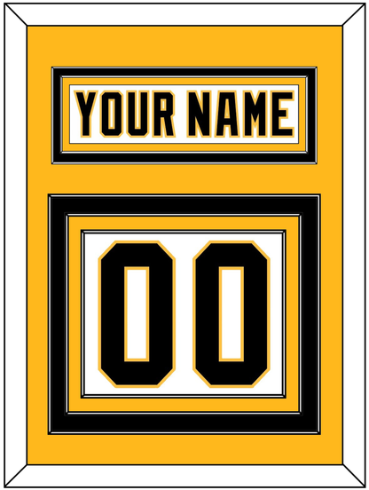 Pittsburgh Nameplate & Number (Back) - Home White (1992-2002) - Premier Tier 3