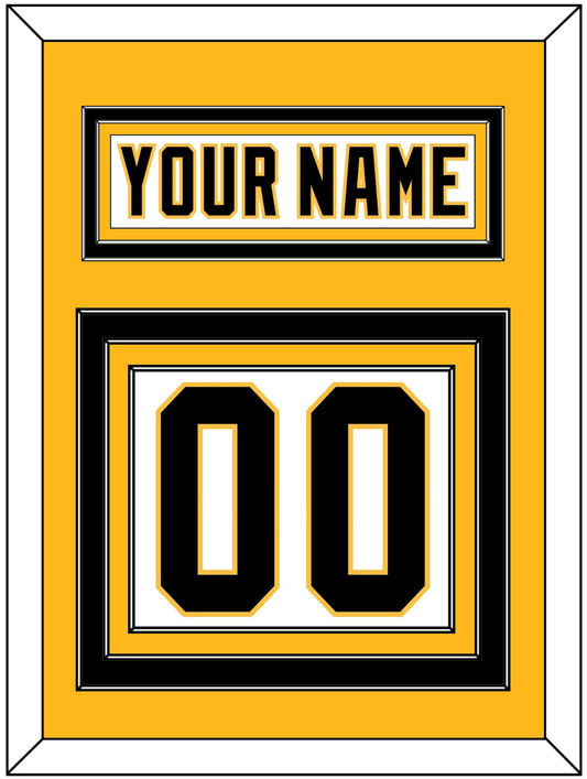 Pittsburgh Nameplate & Number (Back) - Home White (1992-2002) - Premier Tier 3