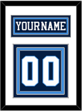 Pittsburgh Nameplate & Number (Back) - Road Blue (1977-1980) - Triple Mat 1