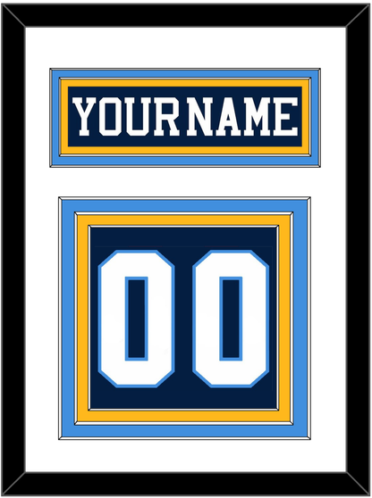 Pittsburgh Nameplate & Number (Back) - Road Blue (1977-1980) - Premier Tier 2