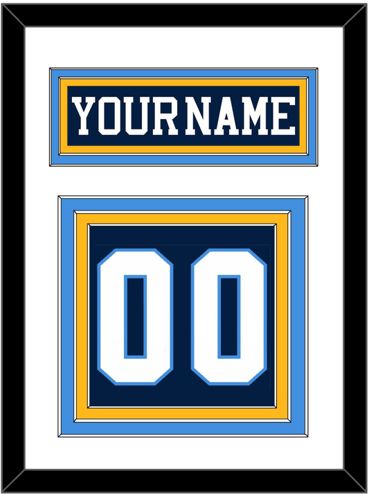 Pittsburgh Nameplate & Number (Back) - Road Blue (1977-1980) - Premier Tier 2