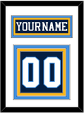 Pittsburgh Nameplate & Number (Back) - Road Blue (1977-1980) - Triple Mat 2