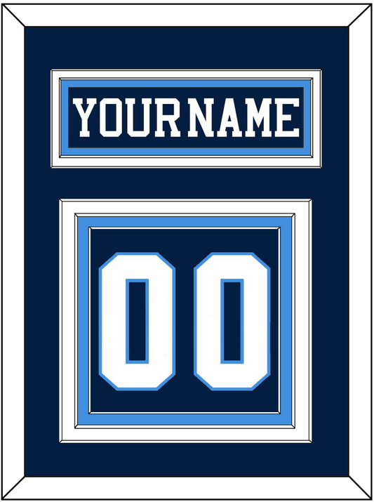 Pittsburgh Nameplate & Number (Back) - Road Blue (1977-1980) - Premier Tier 3