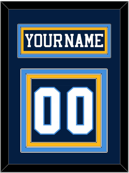 Pittsburgh Nameplate & Number (Back) - Road Blue (1977-1980) - Premier Tier 4