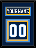 Pittsburgh Nameplate & Number (Back) - Road Blue (1977-1980) - Triple Mat 4