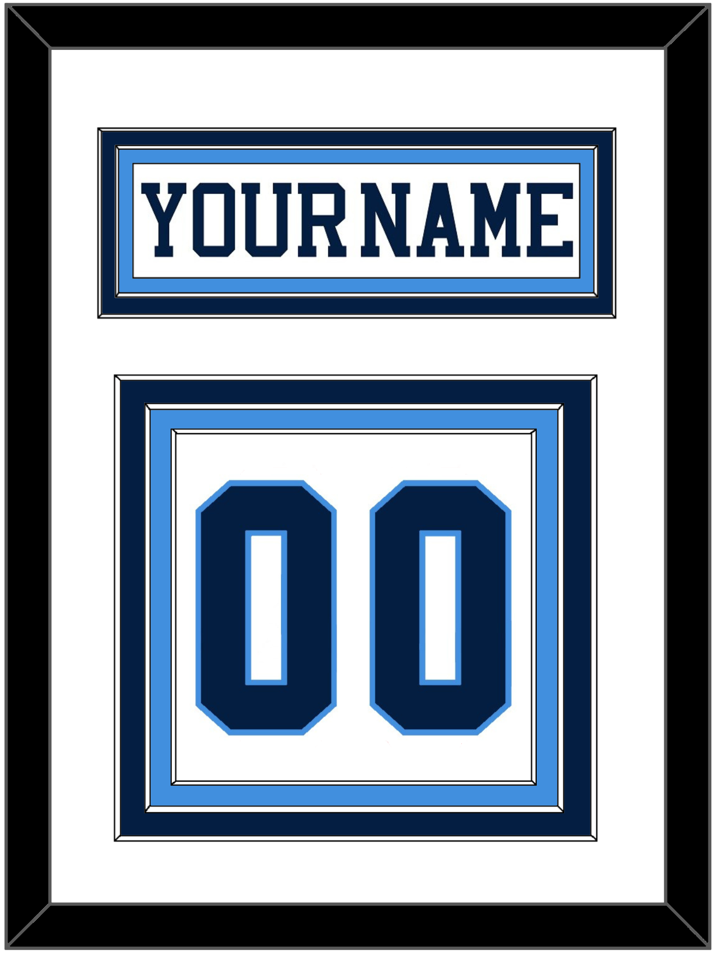 Pittsburgh Nameplate & Number (Back) - Home White (1977-1980) - Premier Tier 1