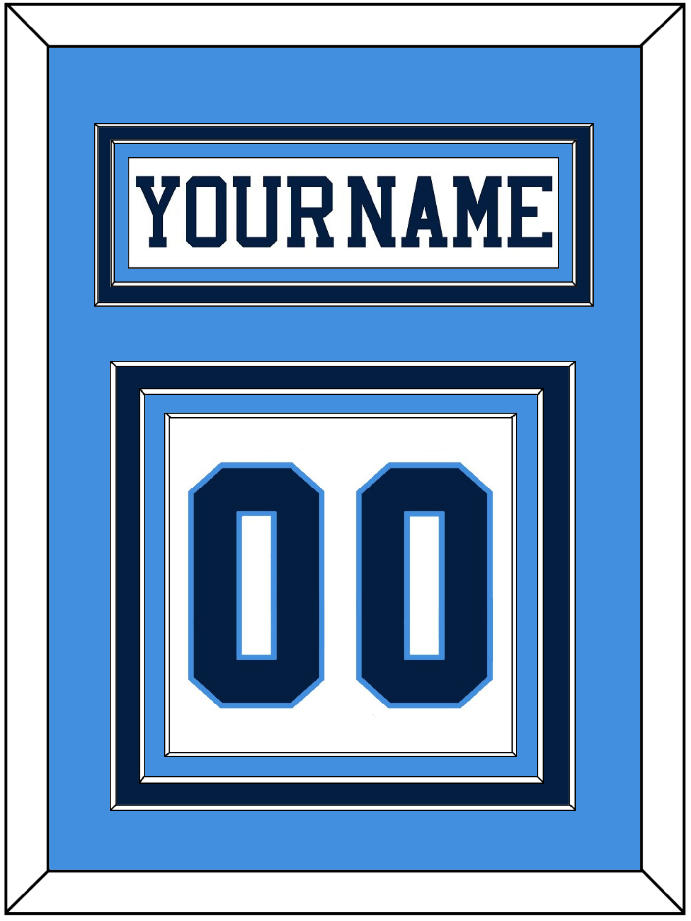Pittsburgh Nameplate & Number (Back) - Home White (1977-1980) - Premier Tier 2