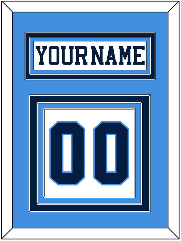 Pittsburgh Nameplate & Number (Back) - Home White (1977-1980) - Triple Mat 2