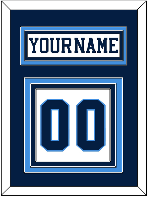 Pittsburgh Nameplate & Number (Back) - Home White (1977-1980) - Triple Mat 3