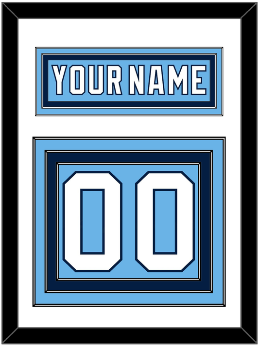 Pittsburgh Nameplate & Number (Back) - 2008 Winter Classic Powder Blue - Premier Tier 1