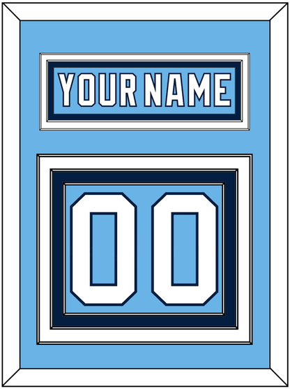 Pittsburgh Nameplate & Number (Back) - 2008 Winter Classic Powder Blue - Premier Tier 2