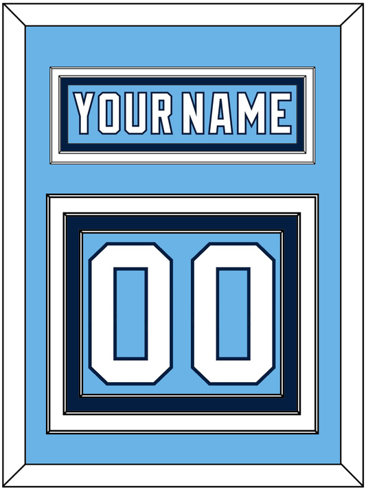 Pittsburgh Nameplate & Number (Back) - 2008 Winter Classic Powder Blue - Premier Tier 2