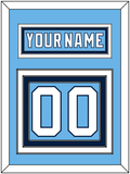 Pittsburgh Nameplate & Number (Back) - 2008 Winter Classic Powder Blue - Triple Mat 2