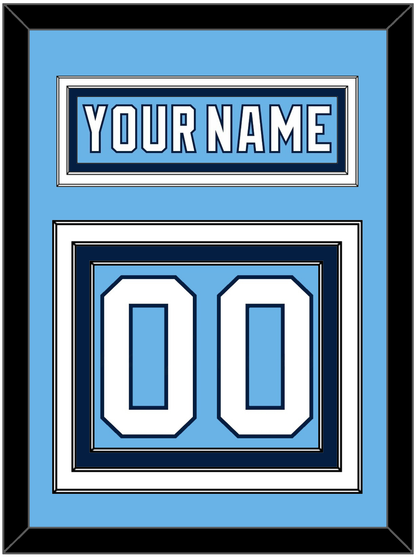 Pittsburgh Nameplate & Number (Back) - 2008 Winter Classic Powder Blue - Premier Tier 2