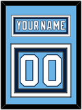 Pittsburgh Nameplate & Number (Back) - Alternate Powder Blue (2008-2011) - Triple Mat 2