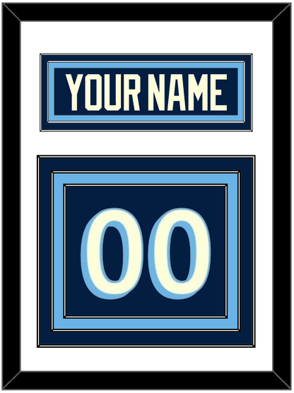 Pittsburgh Nameplate & Number (Back) - 2011 Winter Classic Navy Blue - Premier Tier 1