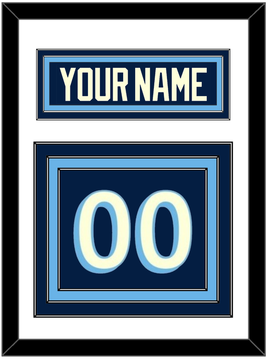 Pittsburgh Nameplate & Number (Back) - 2011 Winter Classic Navy Blue - Premier Tier 1