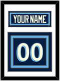 Pittsburgh Nameplate & Number (Back) - Alternate Navy Blue (2011-2013) - Triple Mat 1