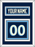 Pittsburgh Nameplate & Number (Back) - Alternate Navy Blue (2011-2013) - Triple Mat 2
