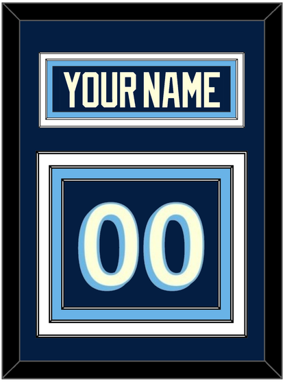 Pittsburgh Nameplate & Number (Back) - Alternate Navy Blue (2011-2013) - Premier Tier 2