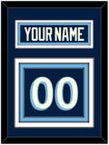 Pittsburgh Nameplate & Number (Back) - Alternate Navy Blue (2011-2013) - Triple Mat 2