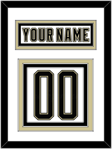 Pittsburgh Nameplate & Number (Back) - 2014 Stadium Series White - Triple Mat 1